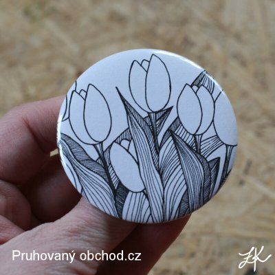 Tulipány - button neboli placka – Hledejceny.cz