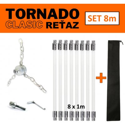 Tornado Clasic Řetěz rotační komínový kartáč set 8 m – Zboží Dáma