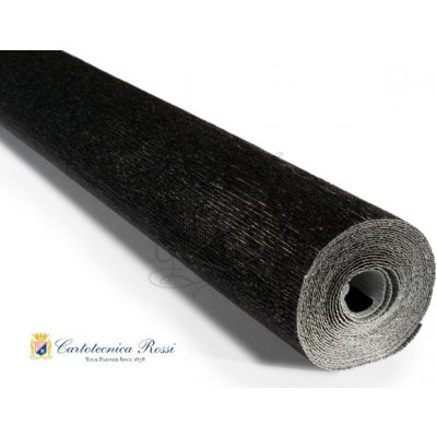 Cartotecnica Rossi Krepový papír role 180g (50 x 250cm) metalická-černá 809 – Hledejceny.cz