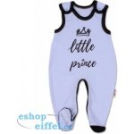Baby Nellys Kojenecké bavlněné dupačky Little Prince modré – Zboží Dáma