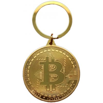Přívěsek na klíče Bitcoin zlatý – Hledejceny.cz