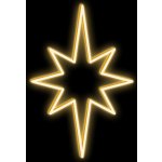DecoLED LED světelná hvězda závěsná 60x90 cm teple bílá – Hledejceny.cz