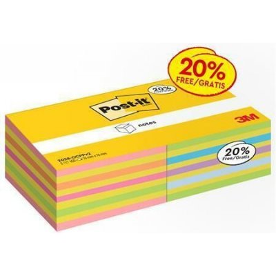 3M POSTIT Samolepicí bloček, mix barev, 76 x 76 mm, 2x 450 listů, 3M POSIT 7100321423 ,balení 900 ks – Hledejceny.cz