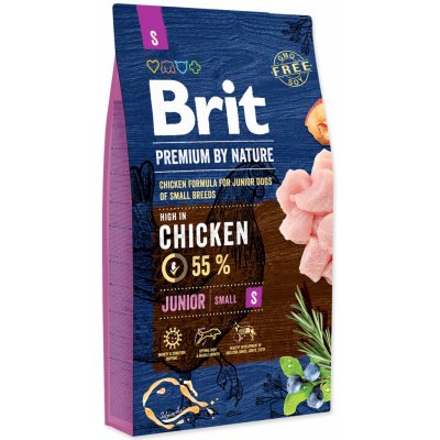 Brit Premium by Nature Junior S 8 kg – Zboží Mobilmania
