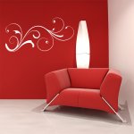 SABLIO Samolepka na zeď Grass ornament rozměry 60x27 cm – Zboží Dáma