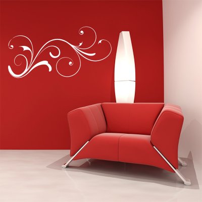 SABLIO Samolepka na zeď Grass ornament rozměry 60x27 cm – Zboží Dáma