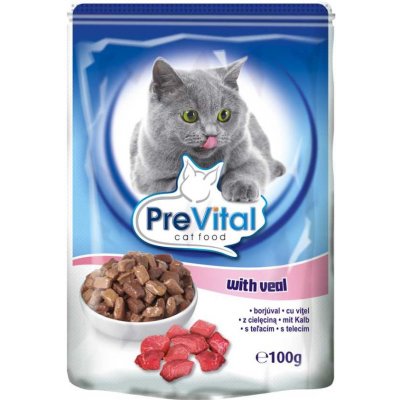 PreVital cat telecí v omáčce 100 g – Zboží Mobilmania