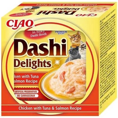 Churu Cat CIAO Dashi kuře s tuňákem a lososem 70 g – Zbozi.Blesk.cz