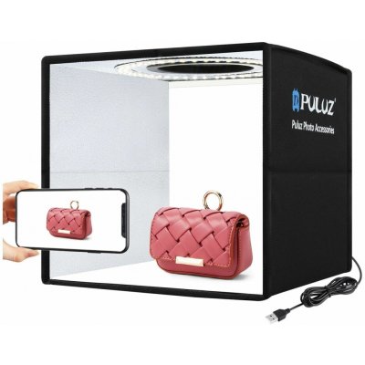 Puluz Domácí fotostudio PULUZ, 25 cm okraj s integrovaným světlem, černé – Zboží Živě