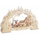 Haushalt international LED Dřevěný oblouk Betlém 846924 – Zboží Dáma