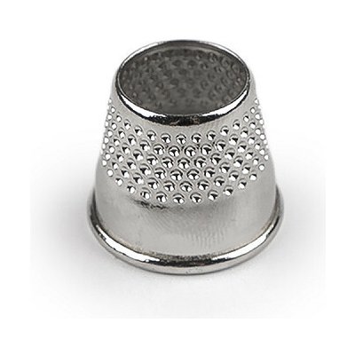 Prima-obchod Kovový náprstek bez dna Ø16; 16,5; 17; 17,5; 18 mm, barva 4 (17,5 mm) barva nikl – Zboží Mobilmania