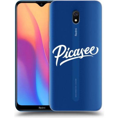 Picasee silikonový průhledný obal pro Xiaomi Redmi 8A - Picasee - old logo - white – Zboží Živě