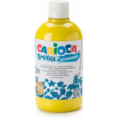 Carioca Tempera 500ml Primární žlutá