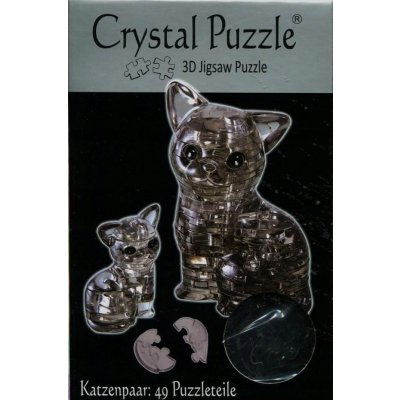 HCM KINZEL 3D Crystal puzzle Kočka s koťátkem 49 ks – Zboží Mobilmania