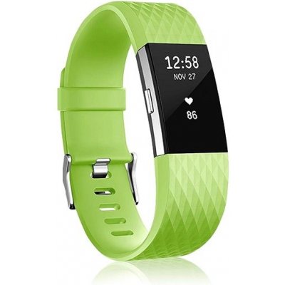 BStrap Silicone Diamond pro Fitbit Charge 2 fruit green, velikost L STR00121 – Zboží Mobilmania