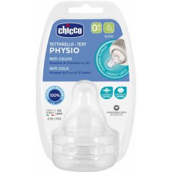 Chicco dudlík na láhev Perfect 5/Well Being fyziologický pomalý průtok 2 ks V001517