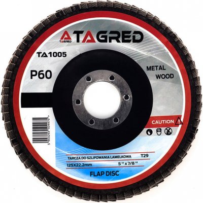 Tagred Lamelový brusný kotouč 125 mm 60 TA1005 – Zboží Mobilmania