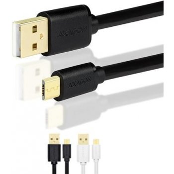 Axagon BUMM-AM30QB Micro USB - USB A, 3m, černý