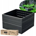 Prosperplast Vyvýšený záhon BASE WOODY 75,6 cm antracit – Zboží Dáma