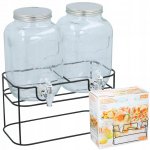 Cuisine Elegance Dvojitá sklenice s kohoutkem na vodu z limonády 2x4L – Hledejceny.cz