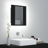 Koupelnový nábytek vidaXL LED koupelnová skříňka se zrcadlem černá 40 x 12 x 45 cm akryl