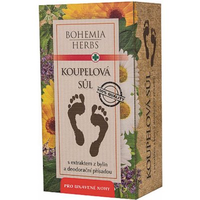 Bohemia Gifts & Cosmetics extrakt bylin koupelová sůl na nohy s deodoračním účinkem a antibakteriální přísadou 200 g – Hledejceny.cz
