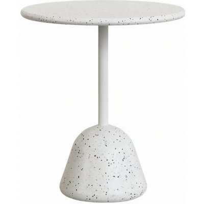 Kave Home Saura 70 cm Bílý terrazzo zahradní stůl – Hledejceny.cz