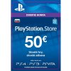 Herní kupon PlayStation dárková karta 50€