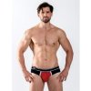 Pánské erotické prádlo Mister B URBAN Bronx Brief Red Black - slipy EXTRA LARGE