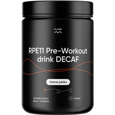 Flow nutrition RPE11 Pre-Workout DECAF drink 600 g – Hledejceny.cz