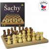 Šachy Tradiční dřevěná hračka 02120 Dřevěné šachy 21x21cm
