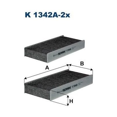 Filtr, vzduch v interiéru FILTRON K 1342A-2x – Hledejceny.cz