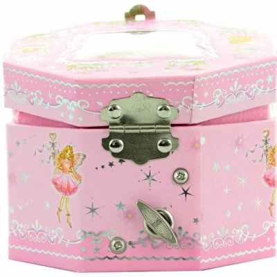 Šperkovnice hrací skříňka srdce s panenkou baletkou na natažení – Zboží Dáma