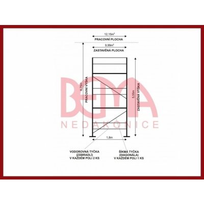 Bema kostka lešení ECO 12,15 m² – Zbozi.Blesk.cz