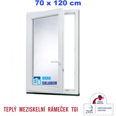 ERKADO 70 x 120 cm bílé otevíravé i sklopné levé – Zboží Mobilmania