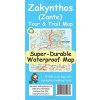 Mapa a průvodce Zakynthos Zante Tour & Trail Super-Durable Map - Kostura Jan Sheet map