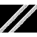 Bavlněná krajka paličkovaná šíře 12 mm, velké, 1 bílá – Hledejceny.cz