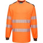 Portwest Reflexní tričko s dlouhým rukávem PW3 Hi-Vis oranžové/černé 86823