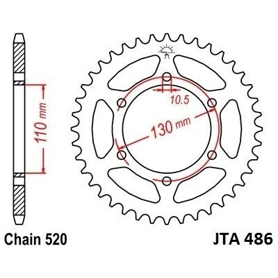 JT Sprockets JTA 486-48 | Zboží Auto