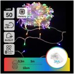 Aigostar B.V. Aigostar LED Venkovní vánoční řetěz 50xLED 8 funkcí 3xAA 5,3m IP44 multicolor AI1340 – Hledejceny.cz