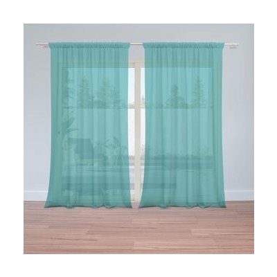 Sablio Záclony Nefritová: 2ks 150x250cm – Hledejceny.cz