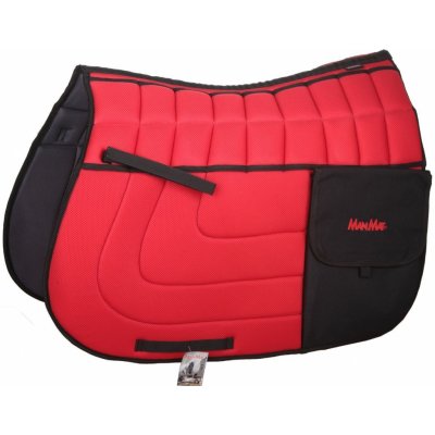 MANMAT Dečka podsedlová TRAIL s kapsami červená velké polstrování – Zboží Dáma