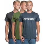 Meatfly MF Logo Multipack Charcoal Heather/Olive/Navy Heather šedá – Sleviste.cz