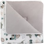 Bomimi HRACÍ deka bavlna oboustranná pojízdná zoo šedá – Zboží Dáma