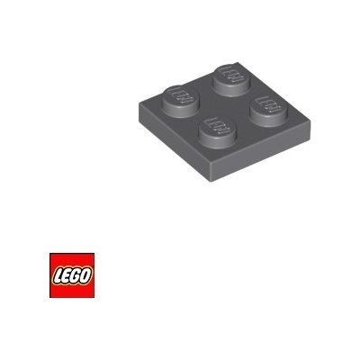 LEGO® 3022 Podložka 2x2 Tmavě-Šedá – Hledejceny.cz