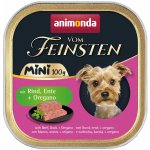 Animonda Vom Feinsten Mini Adult Dog hovězí kachní a oregáno 100 g – Zboží Mobilmania