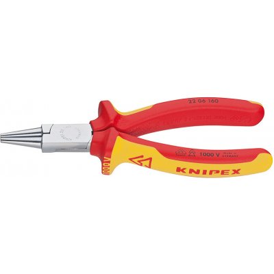 KNIPEX Kleště s kruhovými čelistmi izolované 160 mm 22 06 160 – Zbozi.Blesk.cz