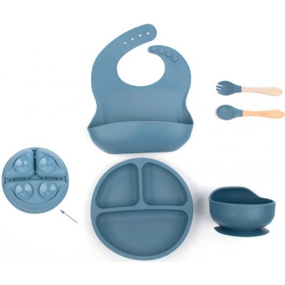iMex Sada silikonového nádobí pro děti modrá 5 ks – Sleviste.cz