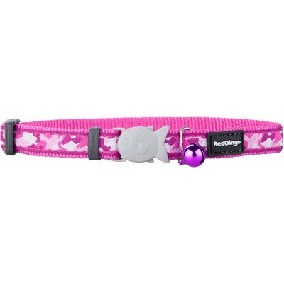 Red Dingo obojek pro kočky Camouflage Hot Pink 12 mm – Zboží Dáma