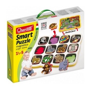 Quercetti Smart puzzle magnetico Jungla plus Savana 0232